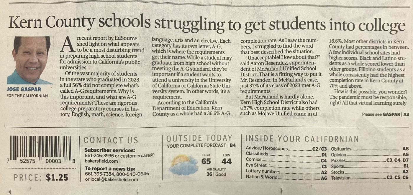 DJUHSD Dual Enrollment news p. 1